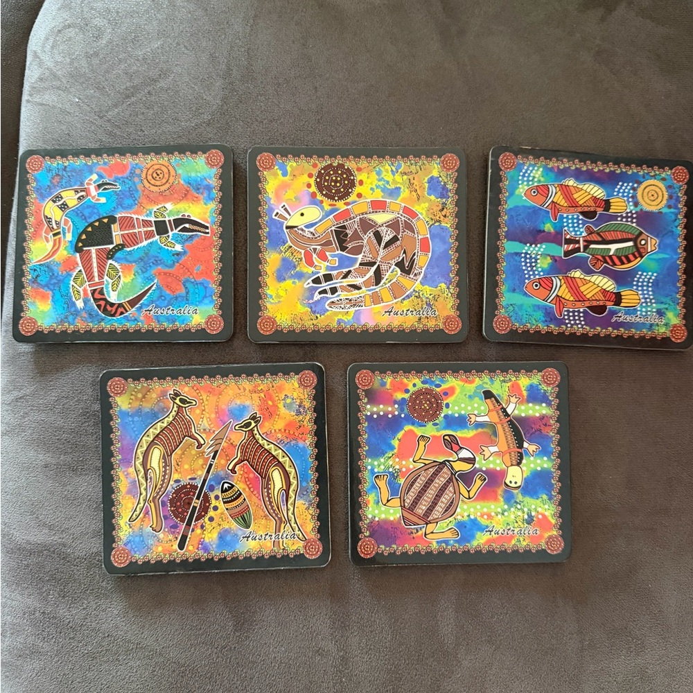 Vintage Australian coasters
